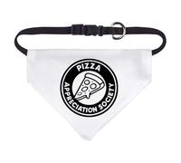 Azeeda Small 'Pizza Appreciation Society' Dog/Cat/Pet Bandana (PD00070313)