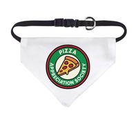 Azeeda Small 'Pizza Appreciation Society' Dog/Cat/Pet Bandana (PD00070315)