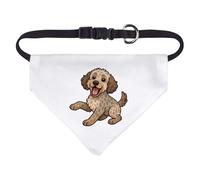 Azeeda Small 'Playful Merle Coat Cockapoo' Dog/Cat/Pet Bandana (PD00083495)