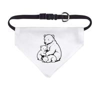 Azeeda Small 'Polar Bear with Cubs' Dog/Cat/Pet Bandana (PD00073515)