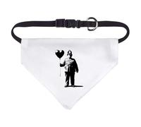 Azeeda Small 'Policeman Holding Heart Balloon' Dog/Cat/Pet Bandana (PD00071817)