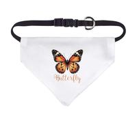 Azeeda Small 'Pretty Orange Butterfly ' Dog/Cat/Pet Bandana (PD00073639)