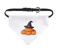 Azeeda Small 'Pumpkin & Witch Hat' Dog/Cat/Pet Bandana (PD00083779)