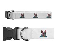 Azeeda Small 'Punk French Bulldog in Spiked Jacket' Dog Collar (PR00080009)