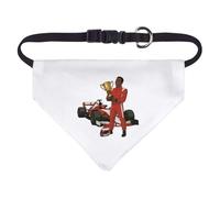 Azeeda Small 'Racer Celebrating Victory' Dog/Cat/Pet Bandana (PD00068189)