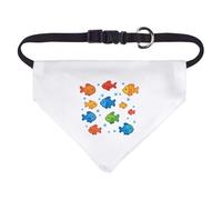 Azeeda Small 'Rainbow Fish' Dog/Cat/Pet Bandana (PD00071997)
