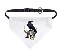 Azeeda Small 'Raven on Viking Skull' Dog/Cat/Pet Bandana (PD00079067)