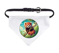 Azeeda Small 'Red Panda On Tree Branch' Dog/Cat/Pet Bandana (PD00074027)