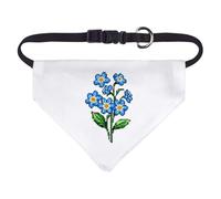 Azeeda Small 'Retro Style Forget Me Not Flowers' Dog/Cat/Pet Bandana (PD00077645)