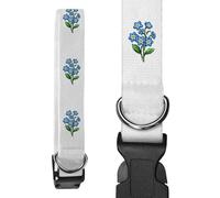Azeeda Small 'Retro Style Forget Me Not Flowers' Dog Collar (PR00077595)