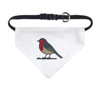 Azeeda Small 'Robin on a Branch' Dog/Cat/Pet Bandana (PD00069911)