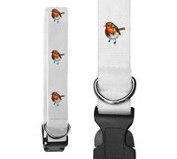 Azeeda Small 'Robin Redbreast' Dog Collar (PR00080507)