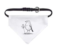 Azeeda Small 'Robin with Seedling' Dog/Cat/Pet Bandana (PD00079523)