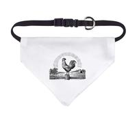Azeeda Small 'Rooster Crowing on Farm' Dog/Cat/Pet Bandana (PD00072411)
