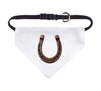Azeeda Small 'Rustic Old Rusty Horseshoe For Good Luck' Dog/Cat/Pet Bandana (PD00072567)
