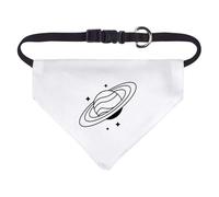Azeeda Small 'Saturn Planet Outline' Dog/Cat/Pet Bandana (PD00073683)