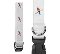 Azeeda Small 'Scarlet Macaw on a Branch' Dog Collar (PR00077675)