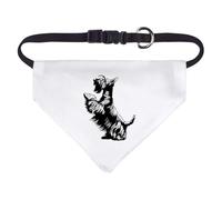 Azeeda Small 'Scottish Terrier on Hind Legs' Dog/Cat/Pet Bandana (PD00066957)