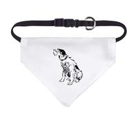 Azeeda Small 'Scruffy Dog Scribble' Dog/Cat/Pet Bandana (PD00080757)