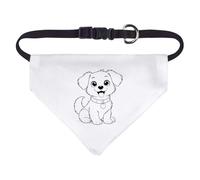 Azeeda Small 'Scruffy Puppy Dog' Dog/Cat/Pet Bandana (PD00079181)