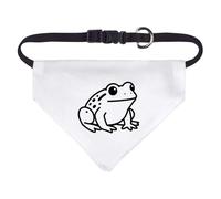 Azeeda Small 'Simple Frog Outline' Dog/Cat/Pet Bandana (PD00076631)