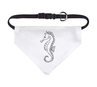 Azeeda Small 'Single Seahorse Side View' Dog/Cat/Pet Bandana (PD00066367)