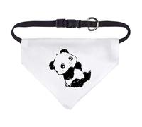 Azeeda Small 'Sketchy Cute Panda Sitting ' Dog/Cat/Pet Bandana (PD00069663)