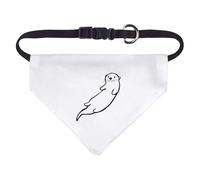 Azeeda Small 'Smiling Otter' Dog/Cat/Pet Bandana (PD00072381)