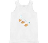 Azeeda Small 'Snails Race' Adult Vest/Tank Top (AV00104863) White