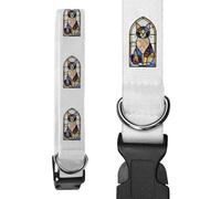 Azeeda Small 'Stained Glass Cat' Dog Collar (PR00080885)