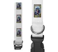 Azeeda Small 'Stained Glass Panther' Dog Collar (PR00080795)