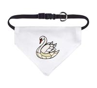 Azeeda Small 'Stained Glass Swan' Dog/Cat/Pet Bandana (PD00080919)