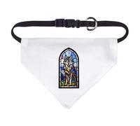 Azeeda Small 'Stained Glass Wolf' Dog/Cat/Pet Bandana (PD00080943)