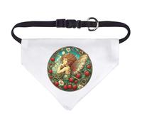 Azeeda Small 'Strawberry Garden Fairy' Dog/Cat/Pet Bandana (PD00068541)