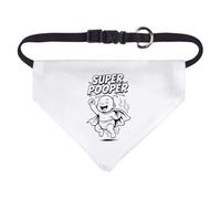 Azeeda Small 'Super Pooper' Dog/Cat/Pet Bandana (PD00071795)