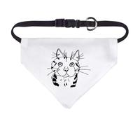 Azeeda Small 'Tabby Cat' Dog/Cat/Pet Bandana (PD00069979)