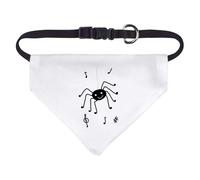 Azeeda Small 'The Melodious Spider' Dog/Cat/Pet Bandana (PD00084143)