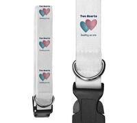 Azeeda Small 'Two Hearts Beating As One' Dog Collar (PR00087157)