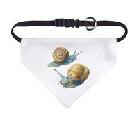 Azeeda Small 'Two Snails' Dog/Cat/Pet Bandana (PD00069657)