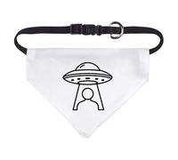 Azeeda Small 'UFO Beaming up a Person' Dog/Cat/Pet Bandana (PD00077185)