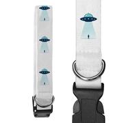 Azeeda Small 'UFO Beaming up a Person' Dog Collar (PR00077133)