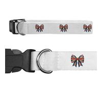 Azeeda Small 'Union Jack Bow' Dog Collar (PR00071245)