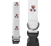 Azeeda Small 'Union Jack Heart Balloons' Dog Collar (PR00079111)