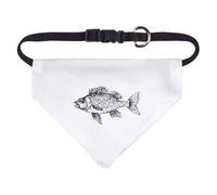 Azeeda Small 'Vintage Fish Side View' Dog/Cat/Pet Bandana (PD00066195)