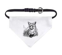 Azeeda Small 'Vintage Fox Portrait' Dog/Cat/Pet Bandana (PD00072301)