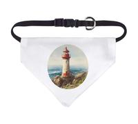 Azeeda Small 'Vintage Lighthouse' Dog/Cat/Pet Bandana (PD00072367)