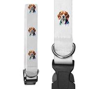 Azeeda Small 'Watercolour Style Beagle' Dog Collar (PR00083665)