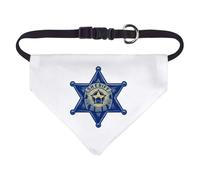 Azeeda Small 'Western Style Sheriff Star' Dog/Cat/Pet Bandana (PD00073145)