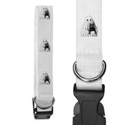 Azeeda Small 'Whimsical Ghost Holding Black Cat' Dog Collar (PR00080005)