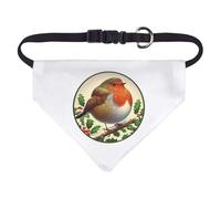 Azeeda Small 'Whimsical Round Robin' Dog/Cat/Pet Bandana (PD00069441)